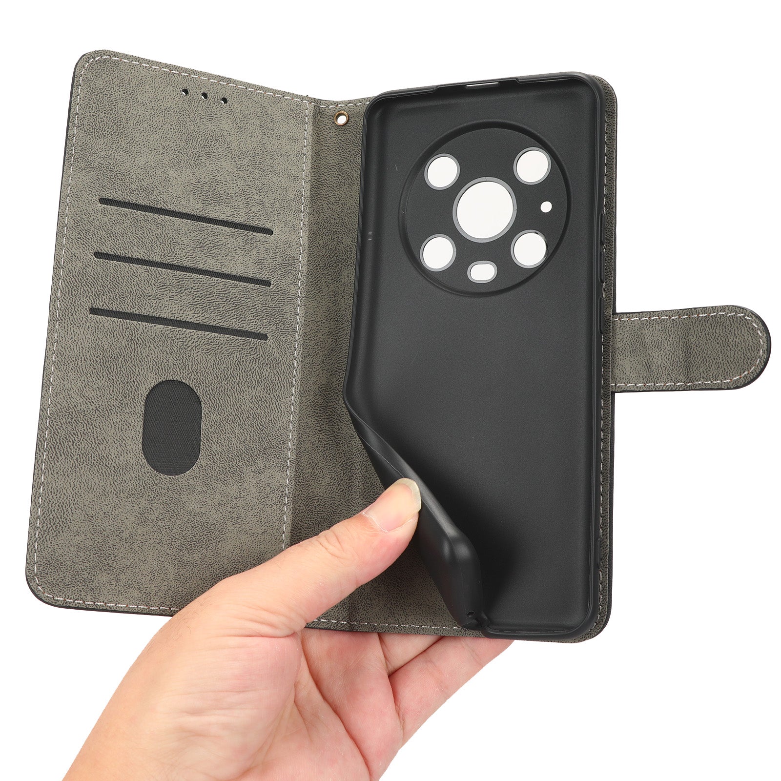 For Honor Magic4 Pro 5G RFID Blocking PU Leather Phone Case Protective Magnetic Mobile Phone Cover with Wallet Stand For Honor Magic4 Pro 5G RFID Blocking PU Leather Phone Case Protective Magnetic Mobile Phone Cover with Wallet Stand